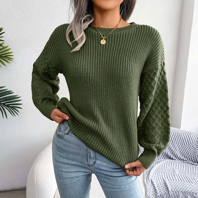 Pull-overs en maille unis pour femme