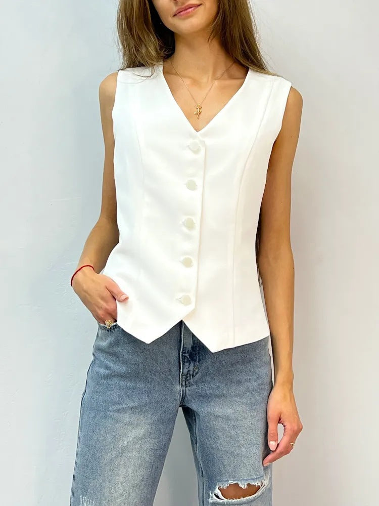 Gilet femme Design élégant Col en V