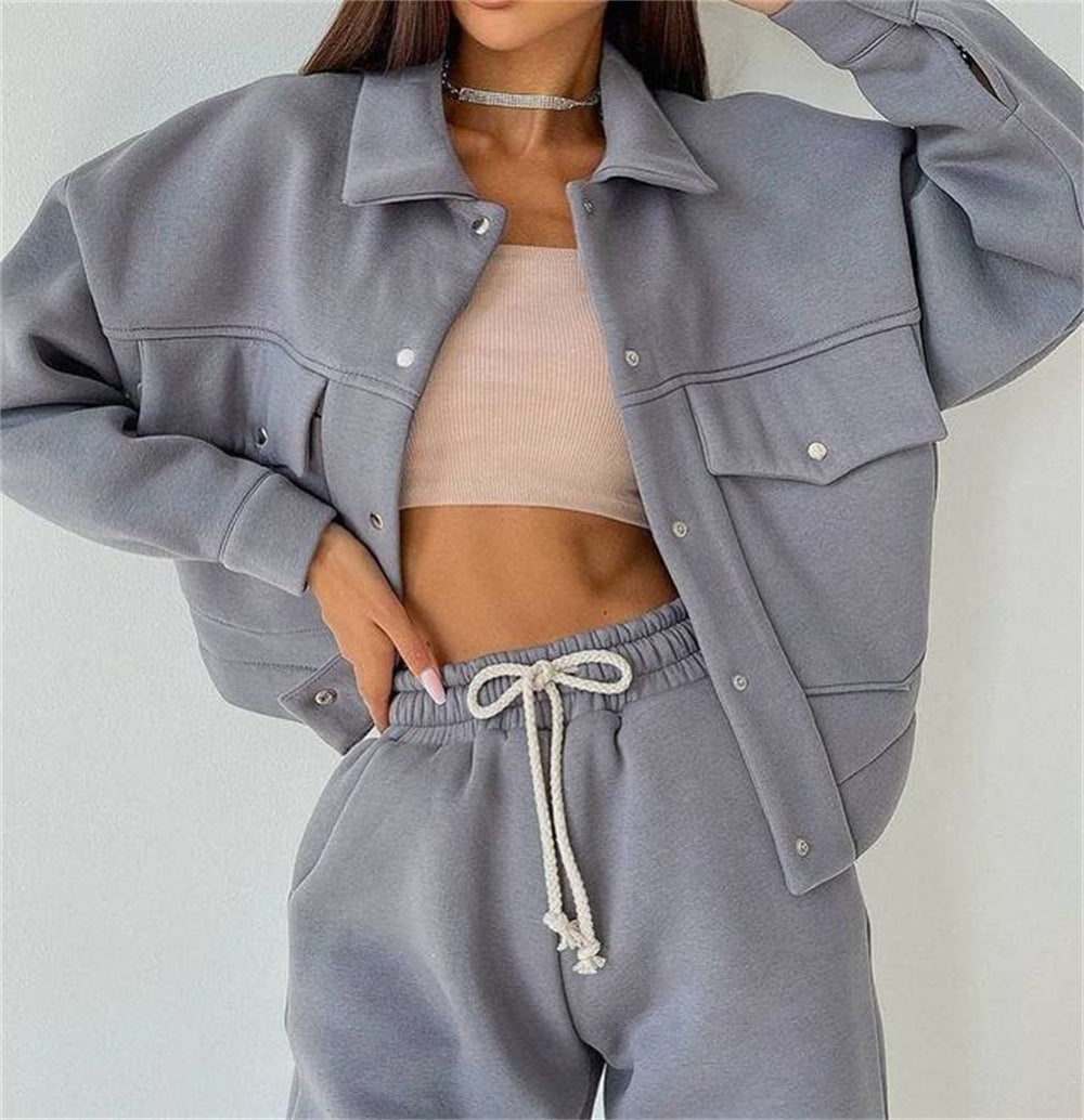 Ensemble de sport pour femme en polaire confortable