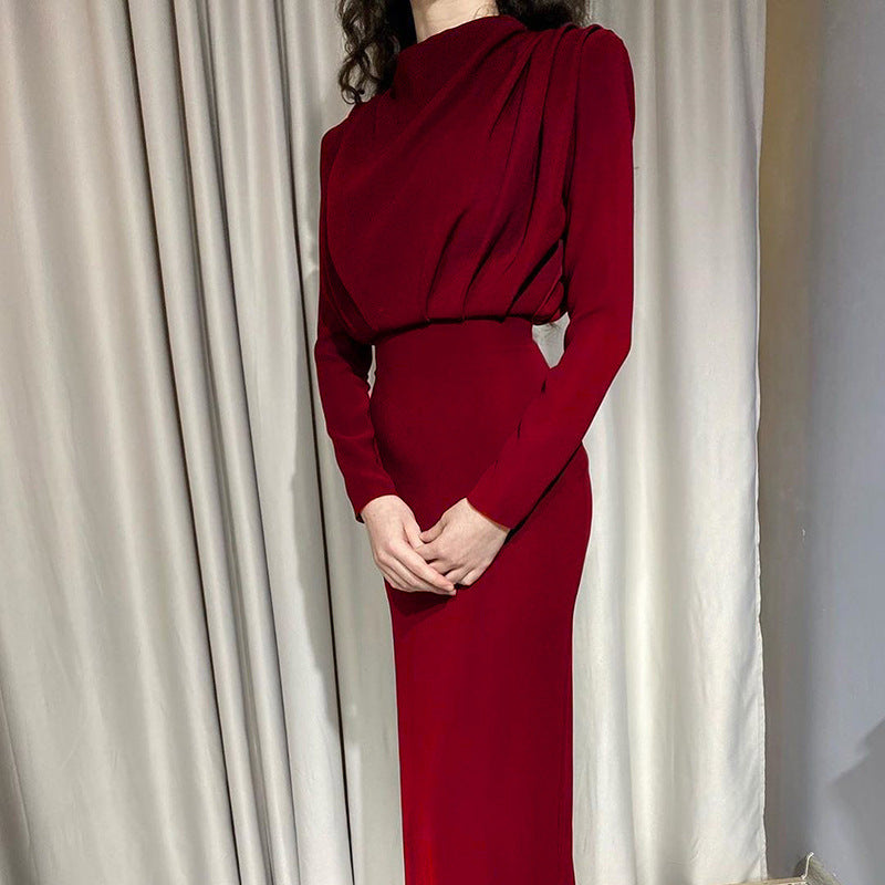 Robe de Soirée Élégante Femme Robe de Mariage Longue