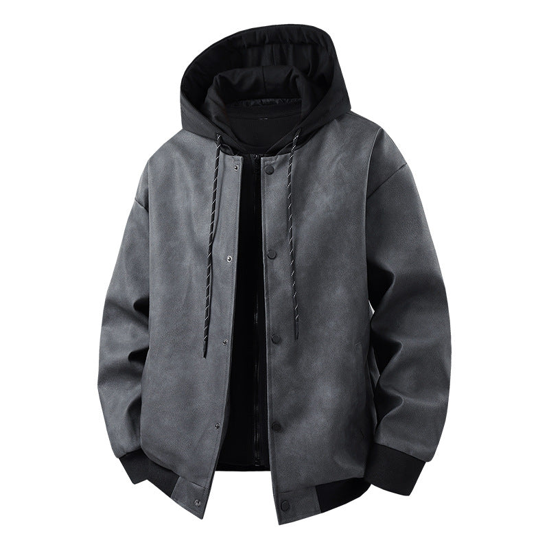 Veste de mi-saison homme moderne sportive à capuche