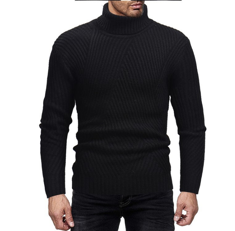 Pull roulé homme élégant et chaud