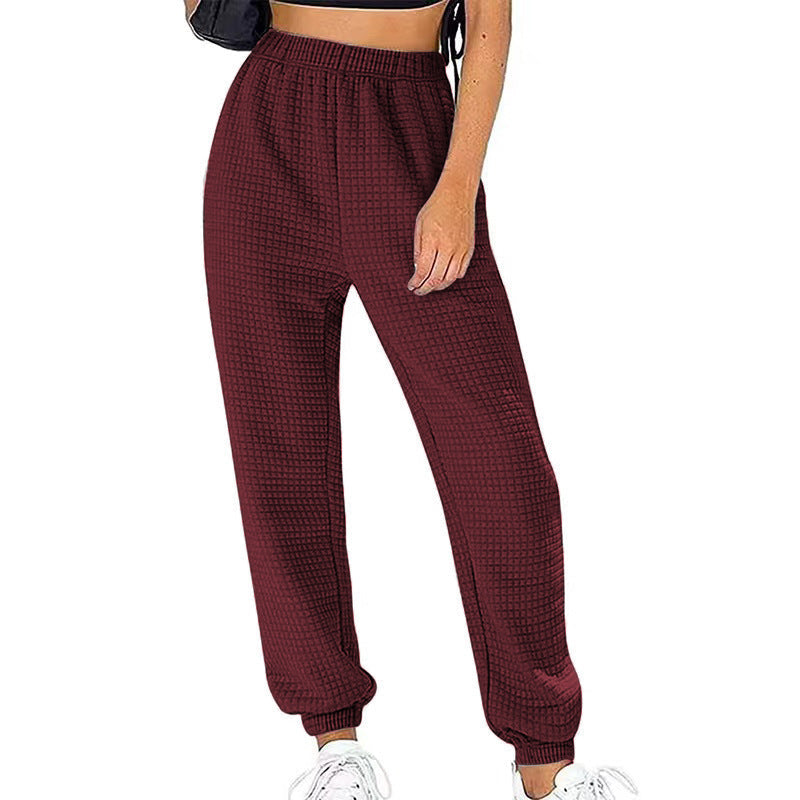 Pantalon de jogging femme Confortable Taille haute Coupe décontractée