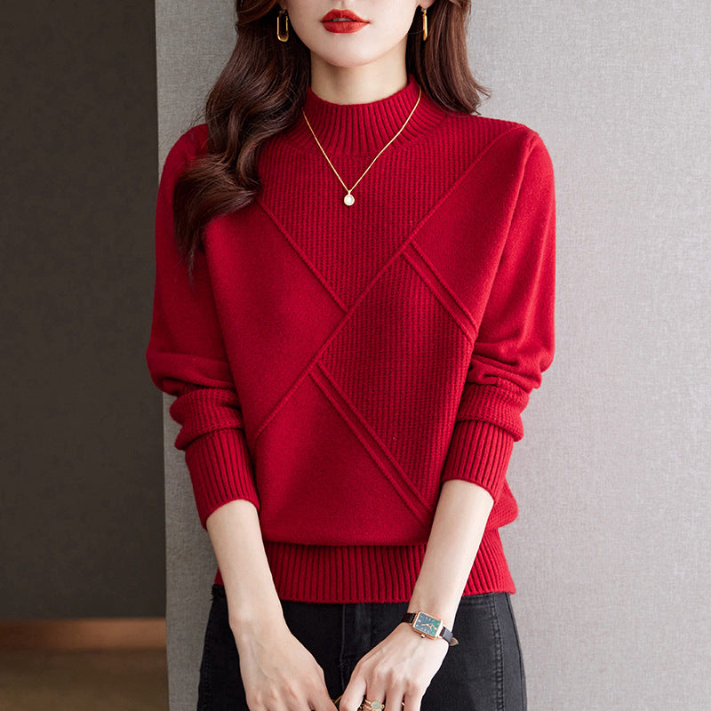 Pull élégant côtelé pour femmes