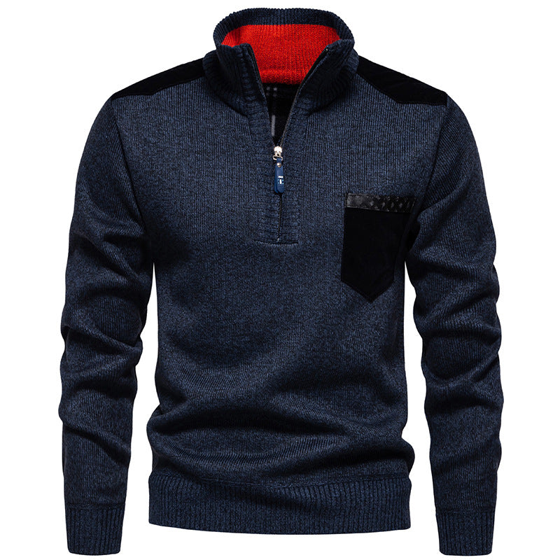 Pull pour homme col montant moderne pratique