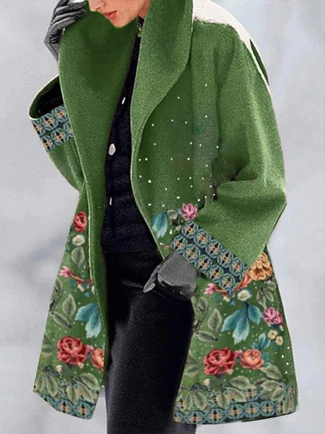 Manteau Long Femme Élégant Design Luxe