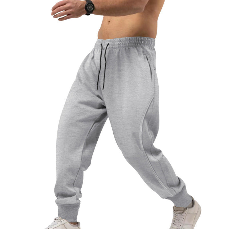 Pantalon de sport pour hommes Élastique Avec poches zippées