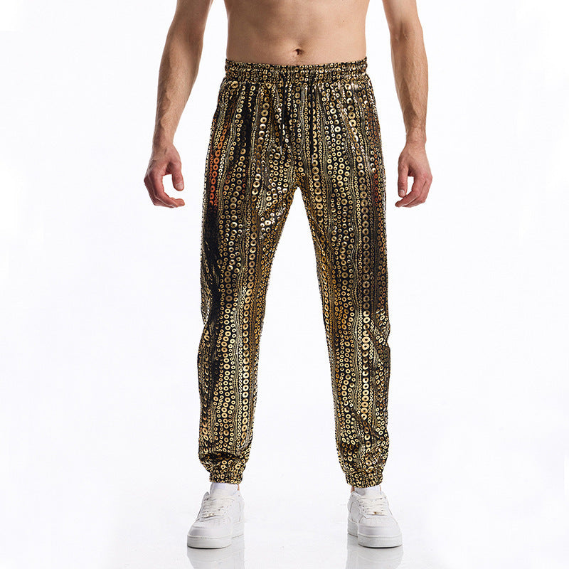 Pantalon de jogging à paillettes pour homme - Design élégant