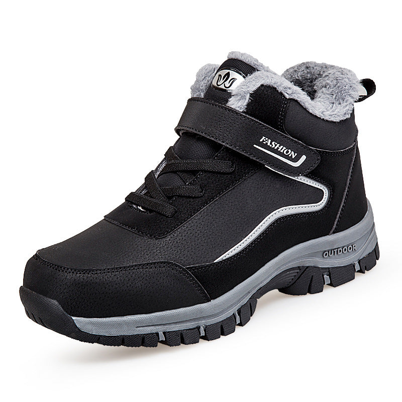 Chaussures de randonnée femme chaudes fourrées Velcro
