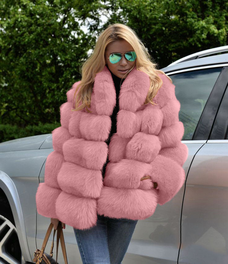 Veste en fausse fourrure pour femmes Tendance mode hivernale