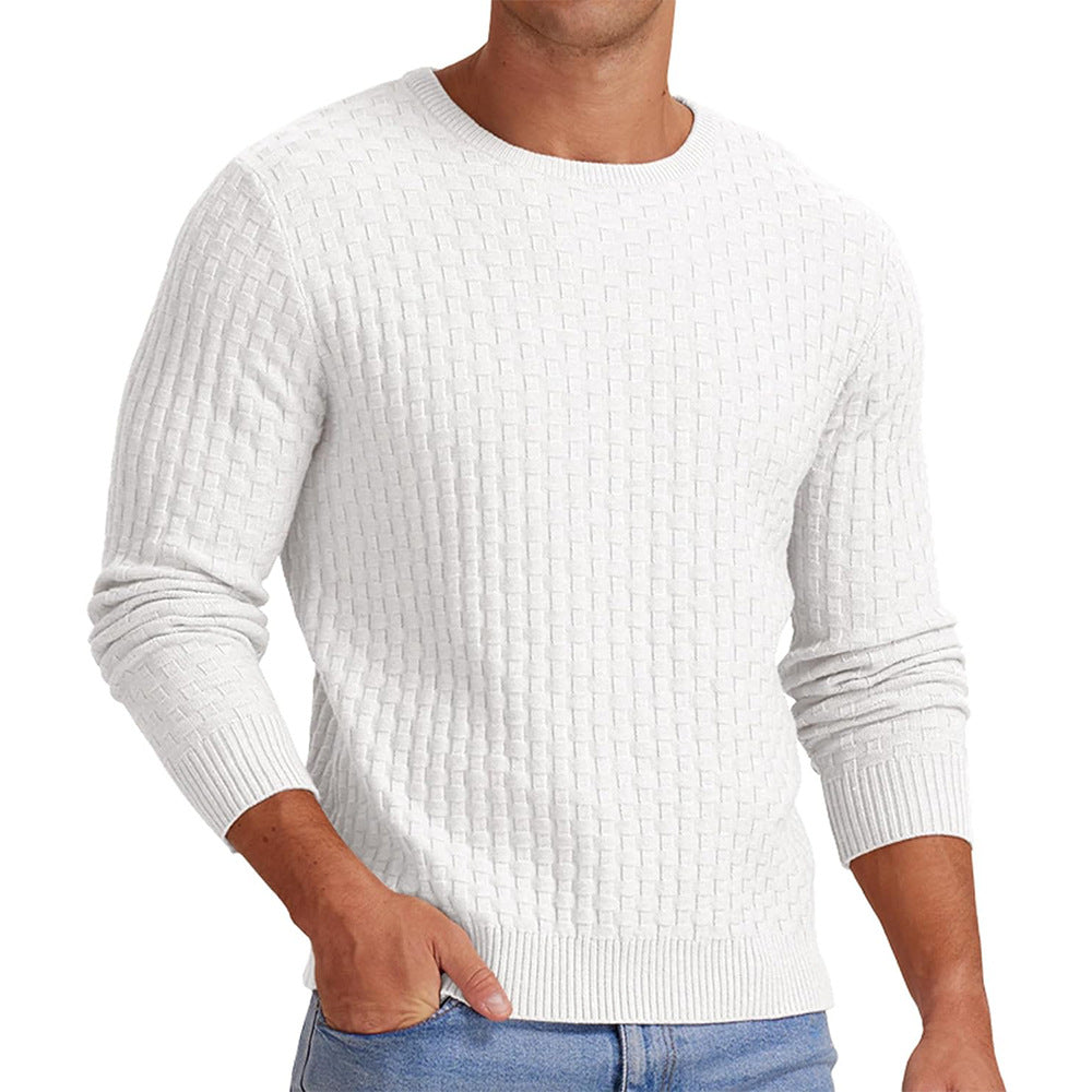 Sweatshirt homme manches longues col rond design moderne