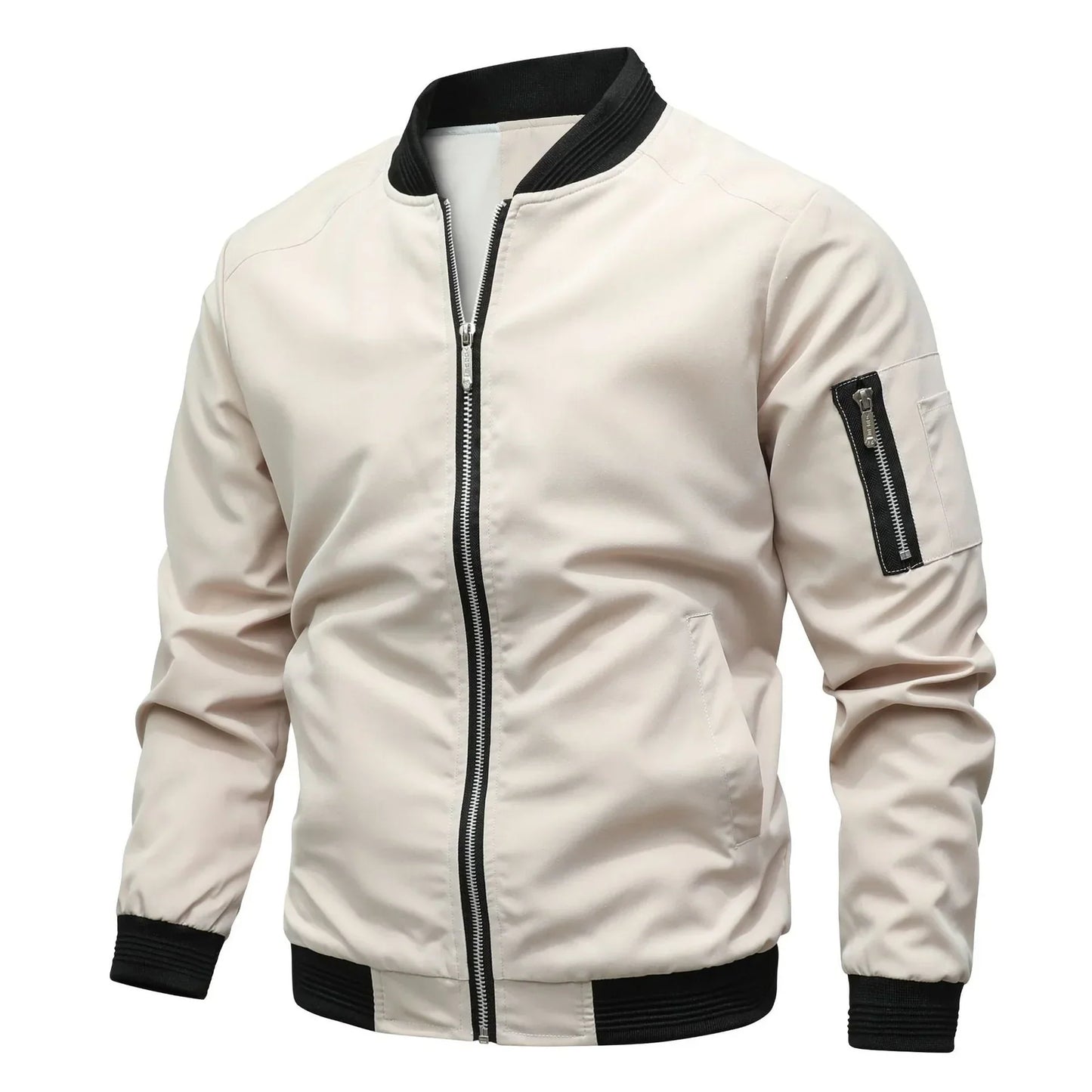 Blouson aviateur homme ultra moderne avec fermeture éclair