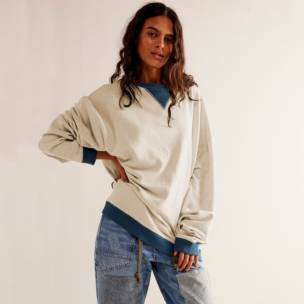 Sweat-shirt Femme Oversize Doux Moderne