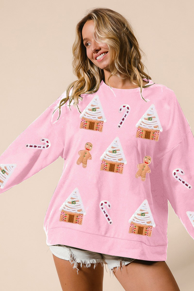 Robe de Noël Paillettes Scintillantes Haut