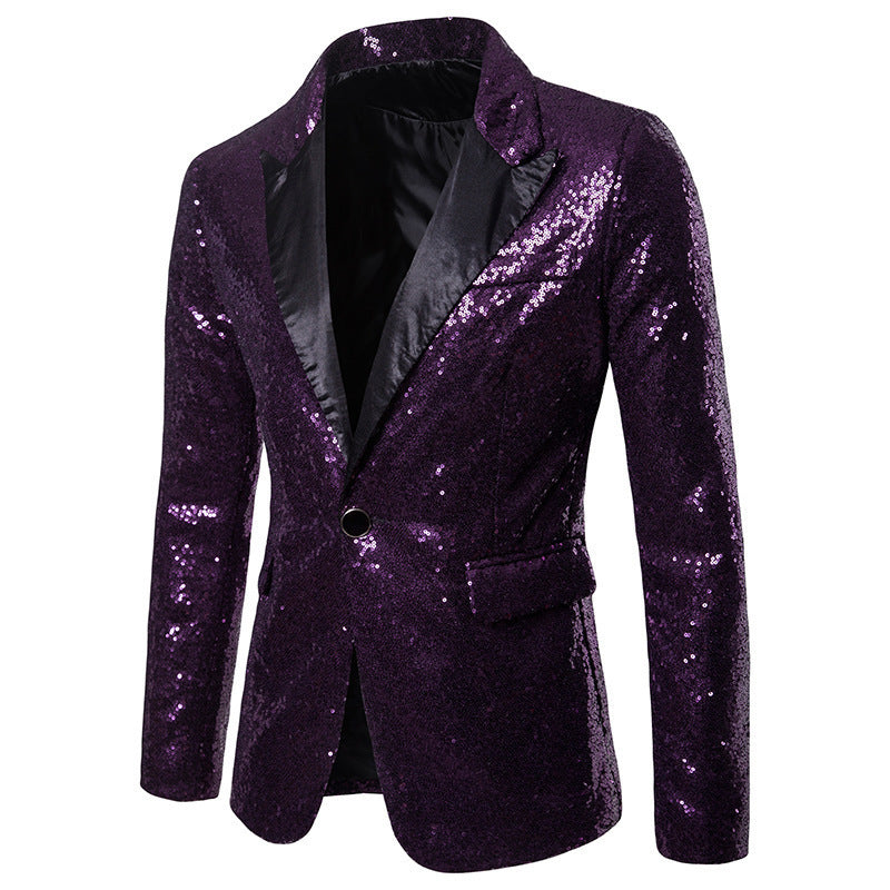 Blazer homme à paillettes design de luxe élégant