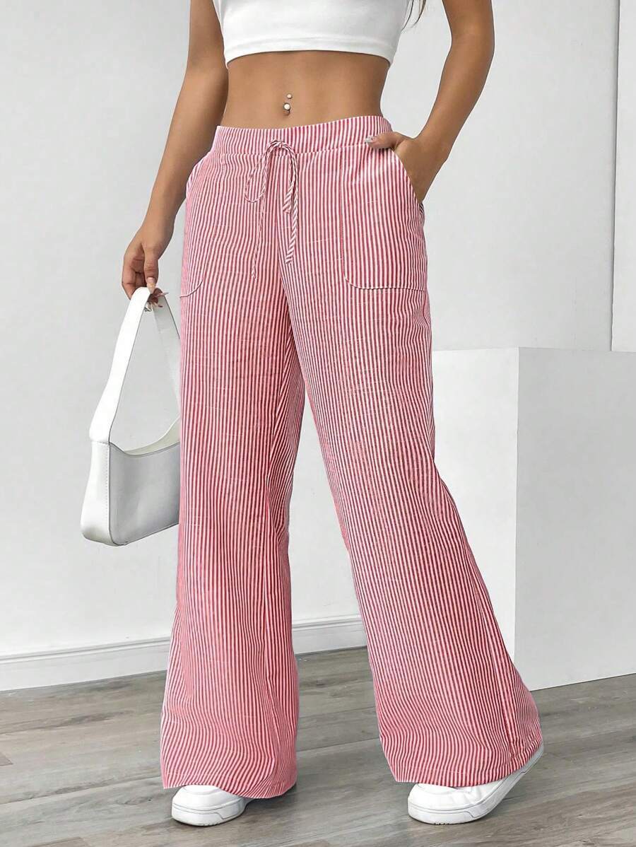 Pantalon de jogging confortable pour femme avec ceinture et poches