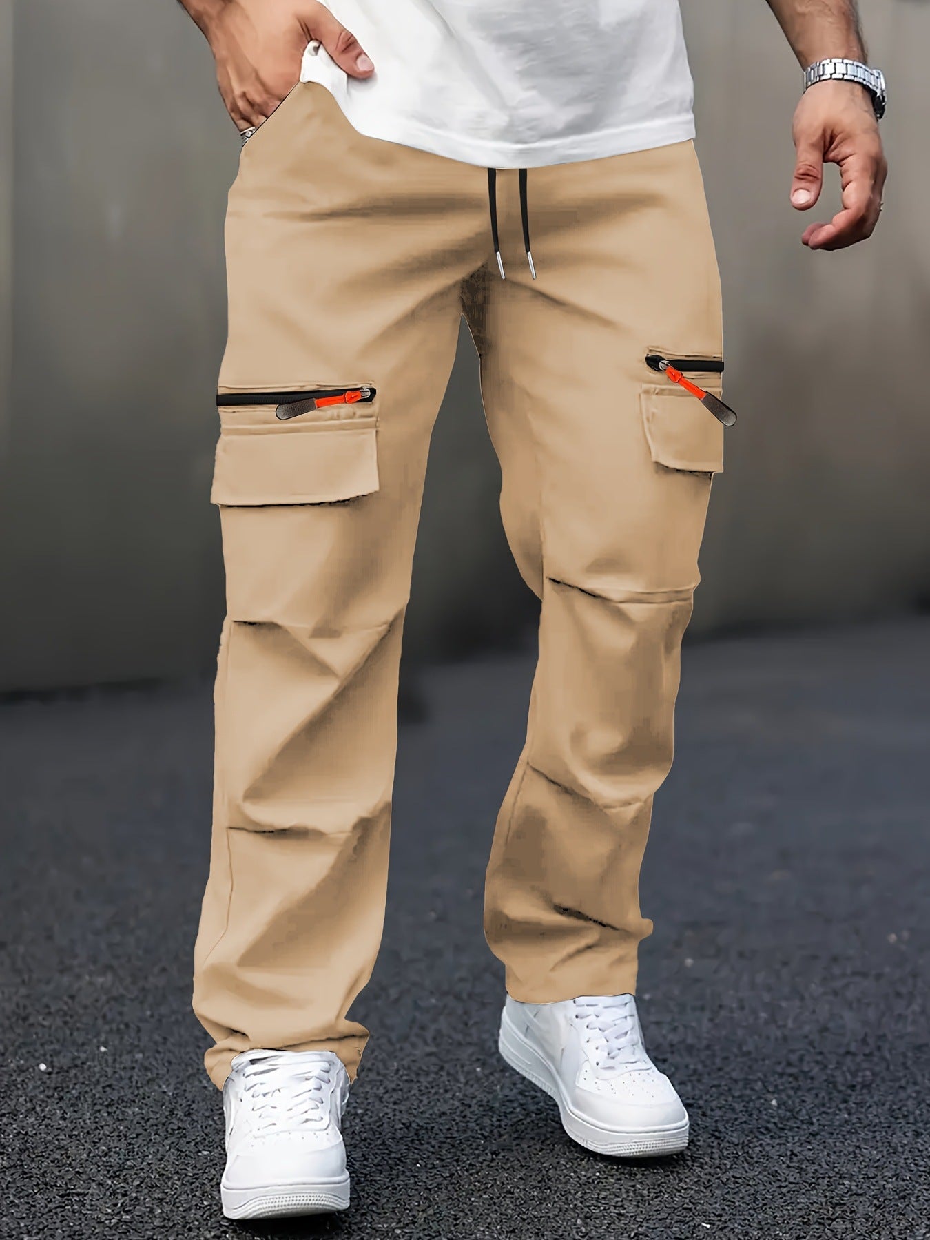Pantalon Cargo Homme Confortable Élastique Grandes Poches