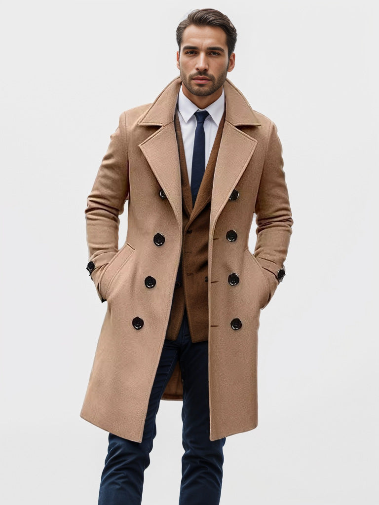 Manteau d'hiver homme élégant doublé stylé