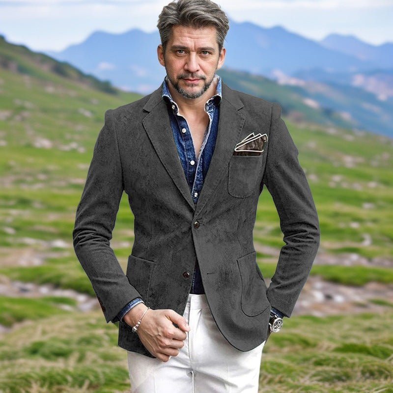 Blazer homme velours coupe élégante