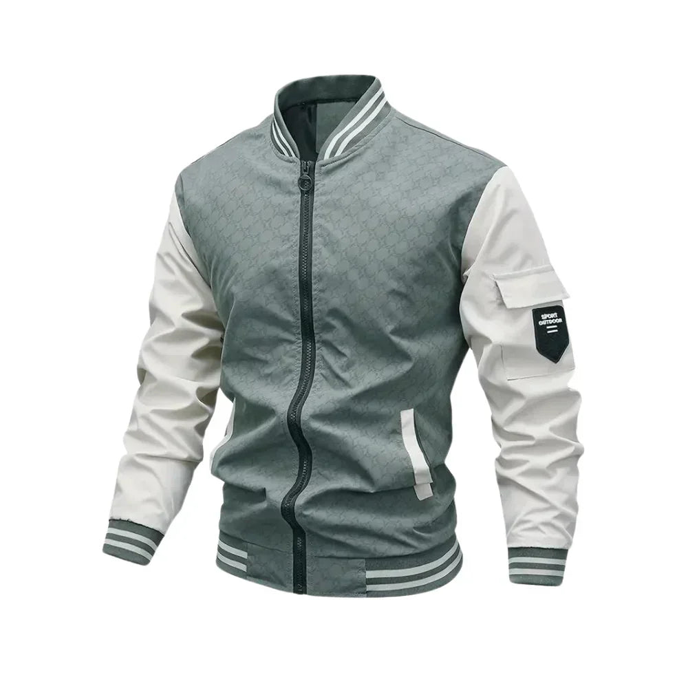 Blouson aviateur Respirant Moderne Sportif Fermeture éclair Poches
