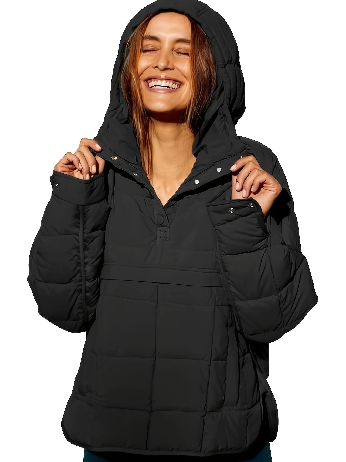 Manteau à Capuche Femme Chaud Moderne Élégant