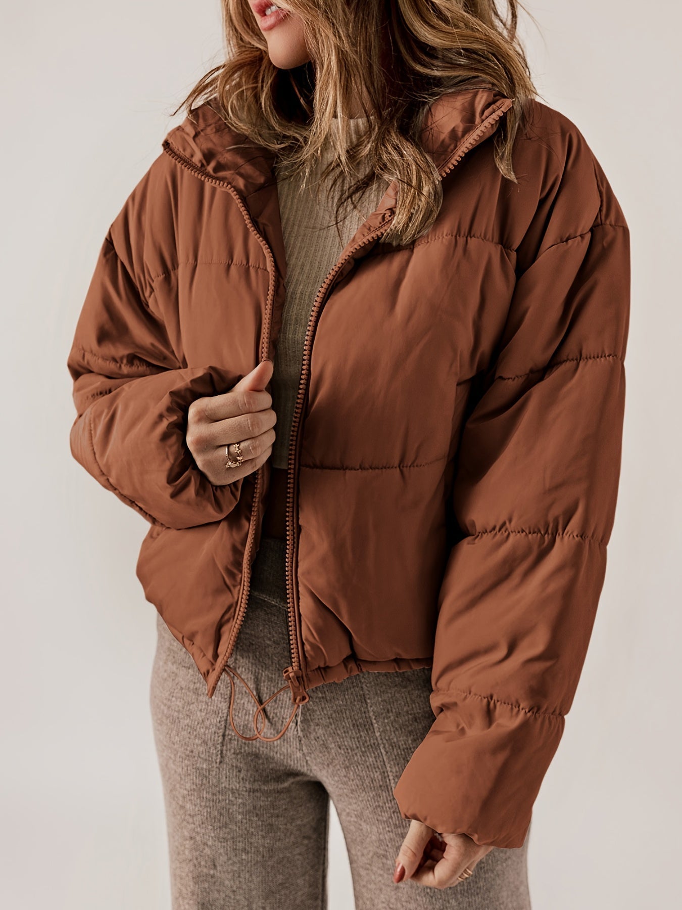 Doudoune matelassée femme zippée