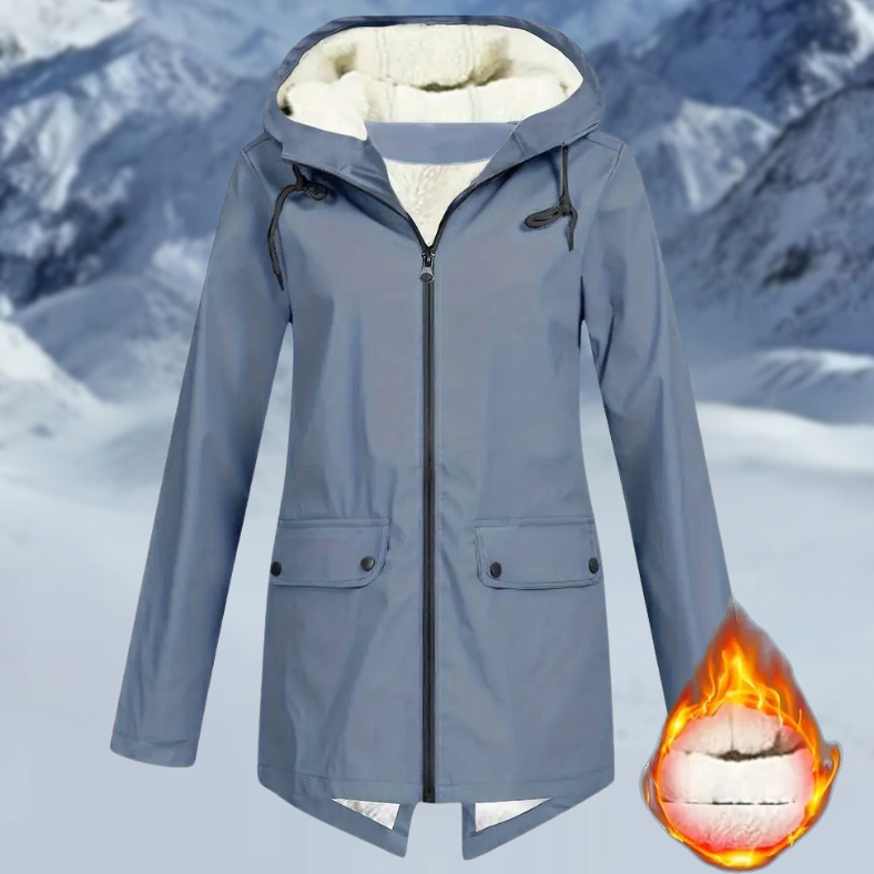 Veste de pluie imperméable avec cordon de serrage