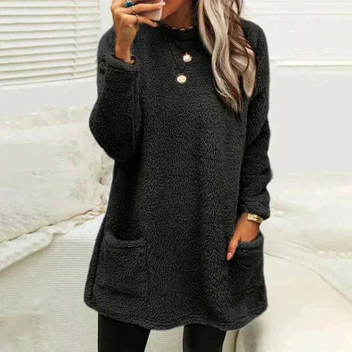 Haut d'hiver doux Pull confortable