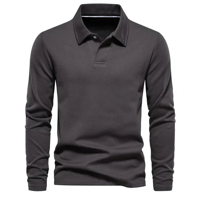 Polo manches longues homme Confortable