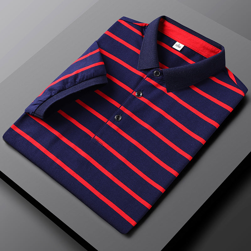 Polo homme rayé classique