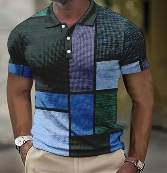 Polo à manches courtes pour hommes style moderne