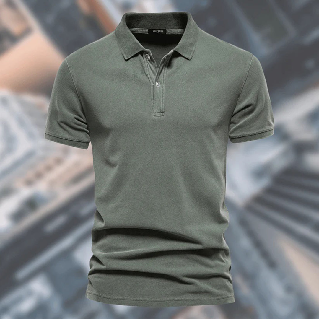Polo pour homme Manches courtes Fermeture boutonnée