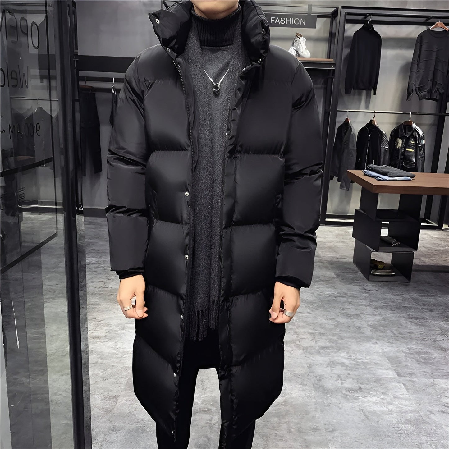 Parka d'hiver homme chaud et isolé