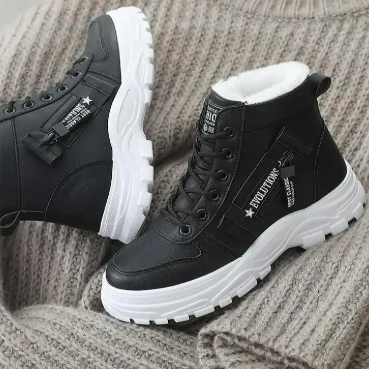 Bottes imperméables femme hiver chaud doux