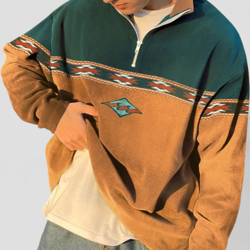 Pull pour homme Décontracté à quart de zip