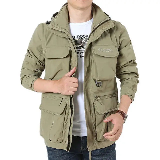 Veste d'automne homme imperméable coupe-vent