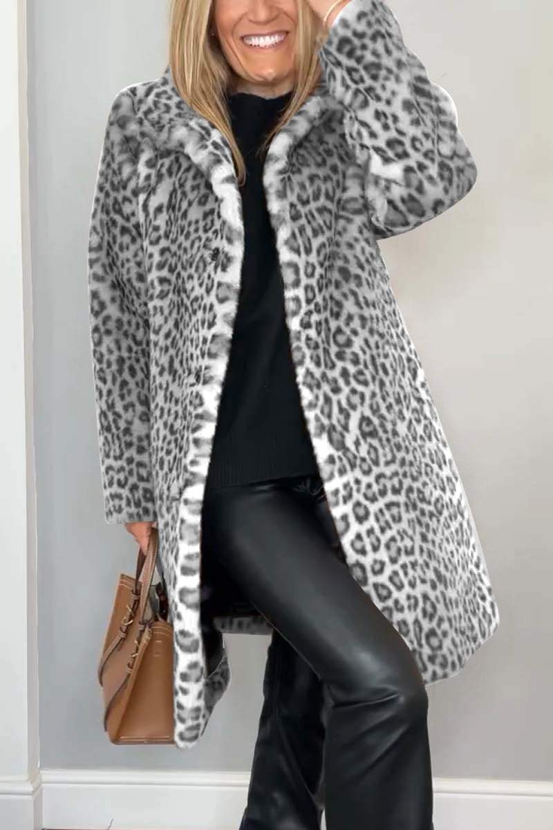 Manteau élégant pour femme à motifs