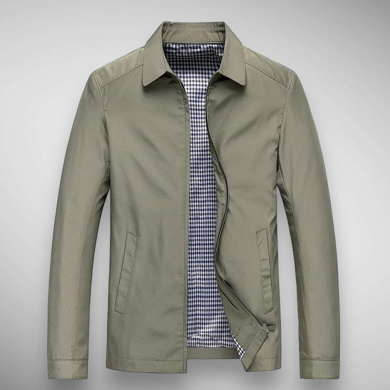 Blouson Harrington à carreaux classique pour homme