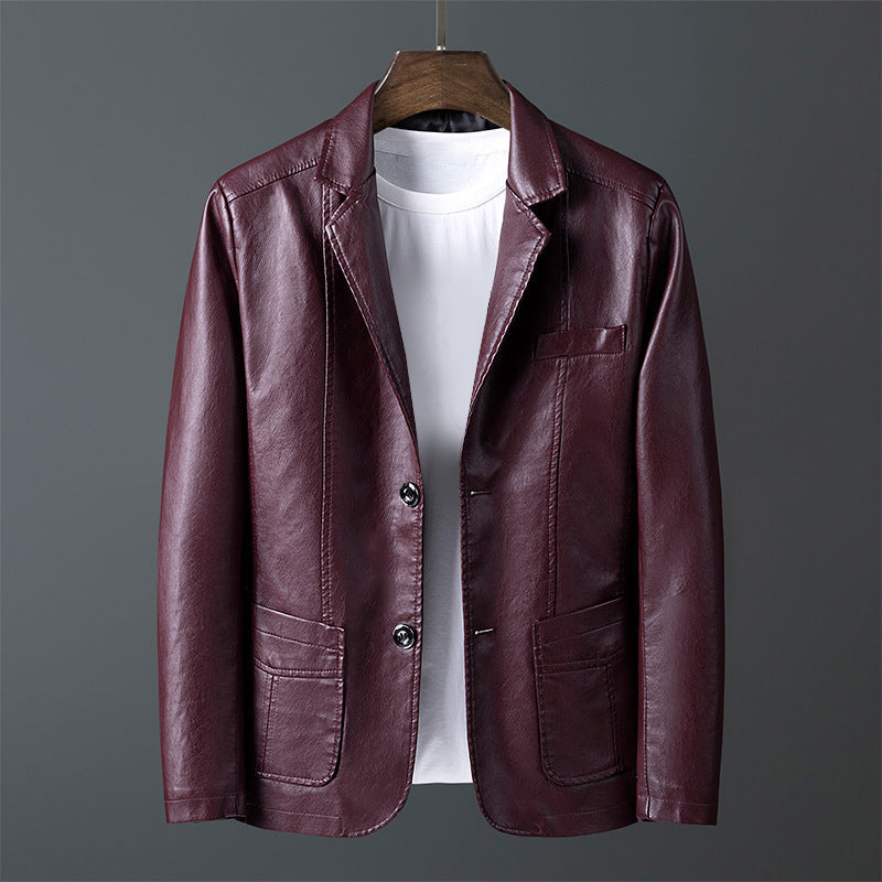 Blouson en cuir élégant Design classique