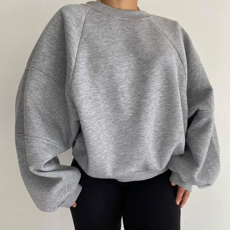 Pull col rond ample et confortable