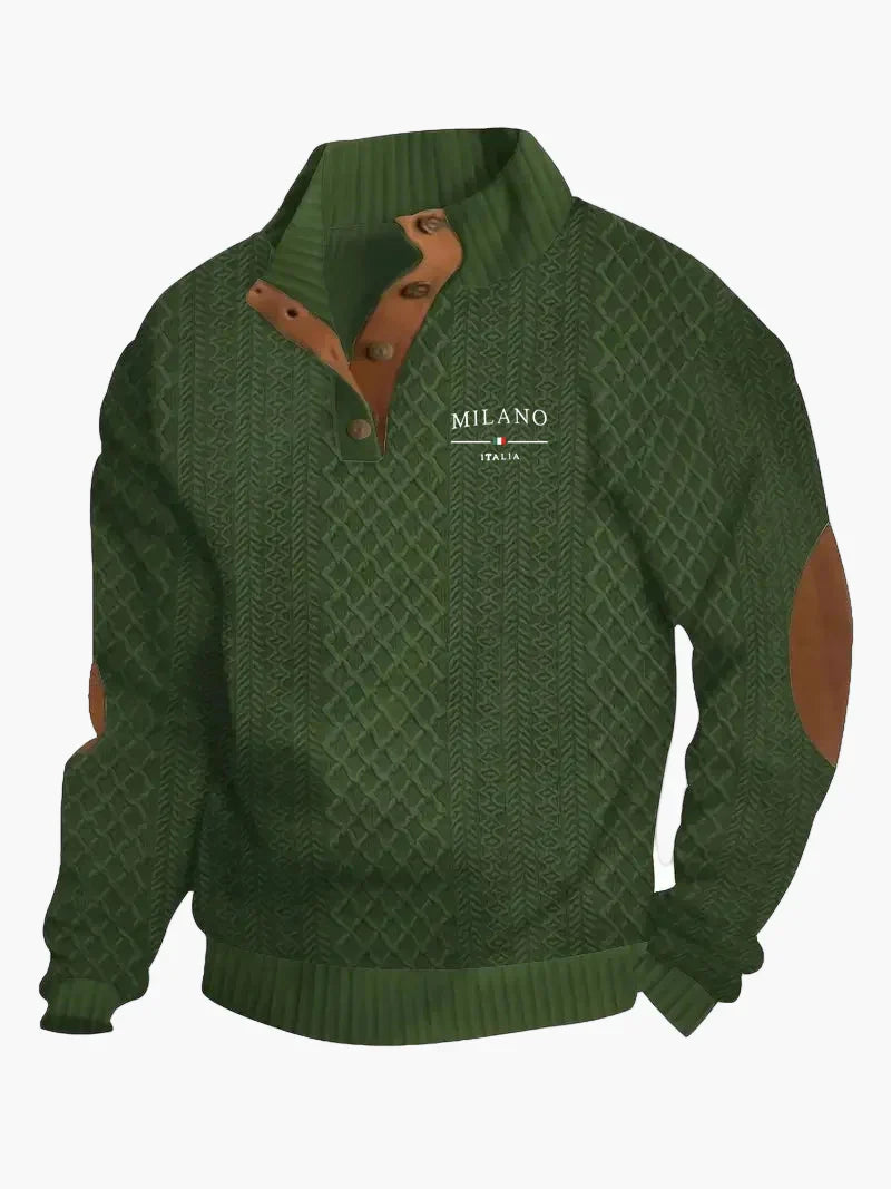 Pull en tricot élégant style vintage italien