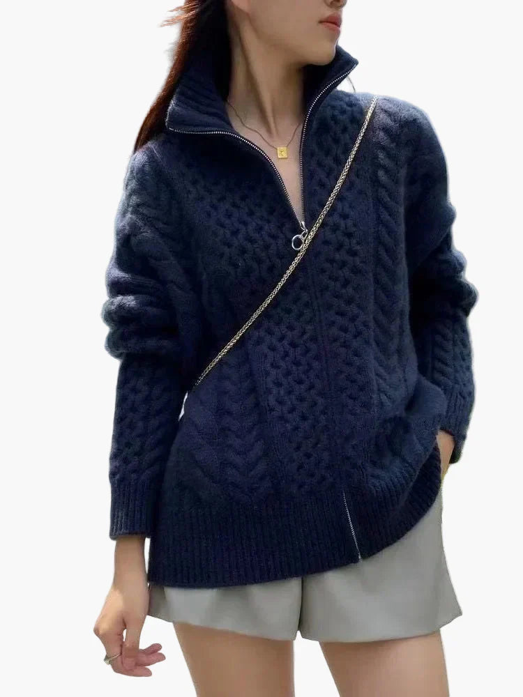 Gilet tressé stylé moderne