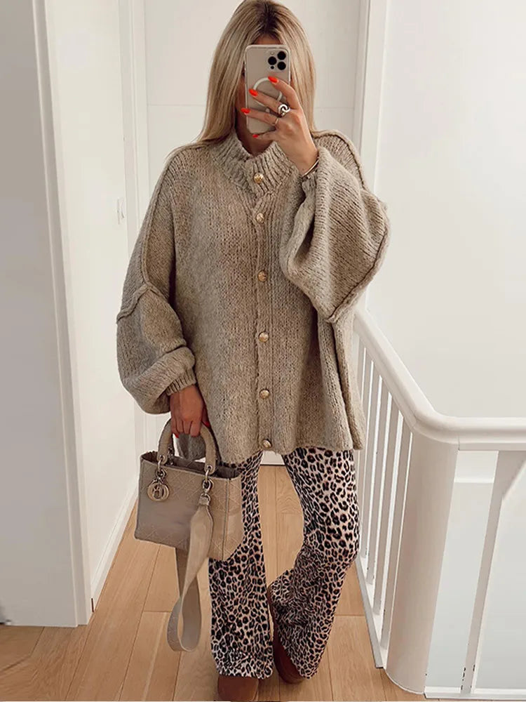 Cardigan oversize confortable pour femme