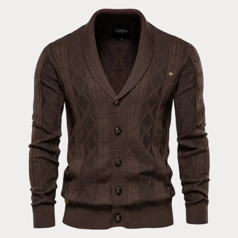 Cardigan homme chaud confortable boutons