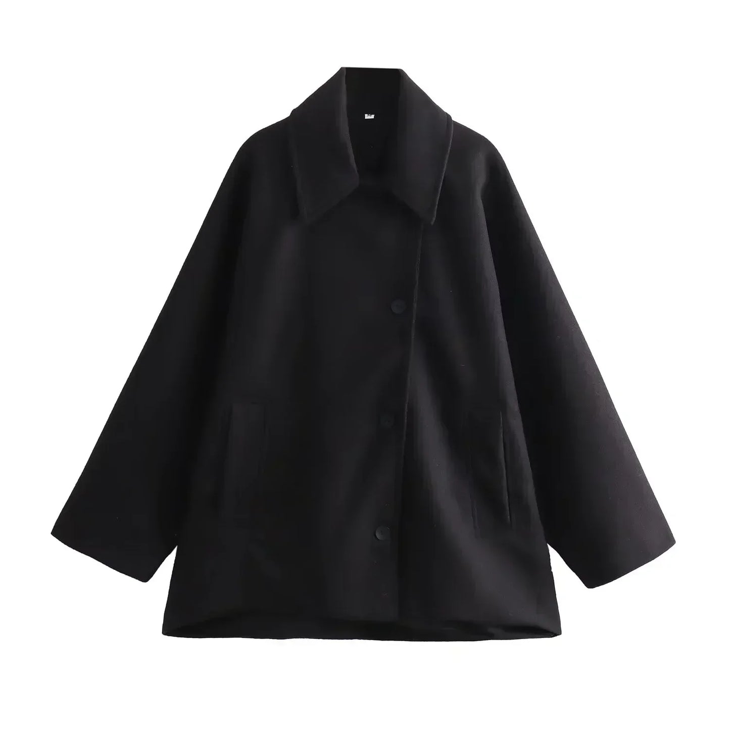 Élégant manteau court pour femme style classique
