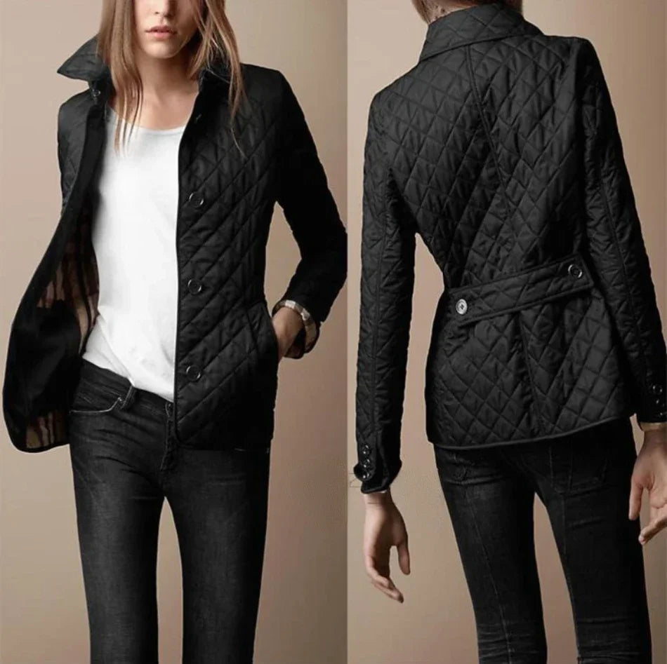 Veste élégante pour femme motif losanges