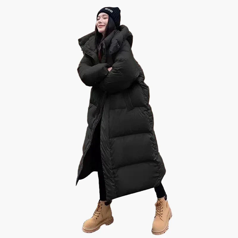 Manteau d'hiver femme parka oversize à capuche chaud
