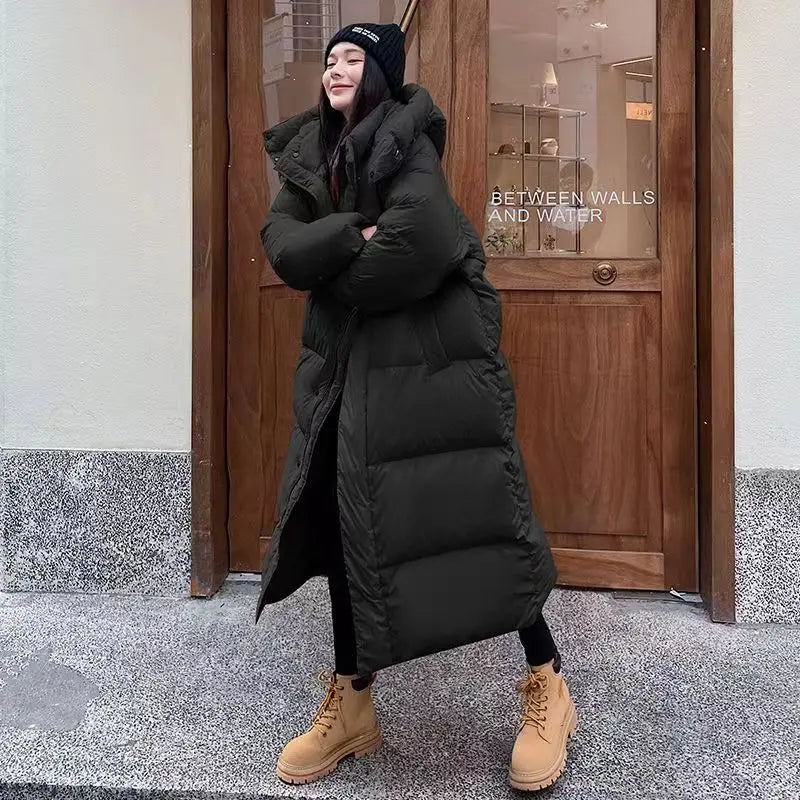 Grande doudoune femme grande taille à capuche