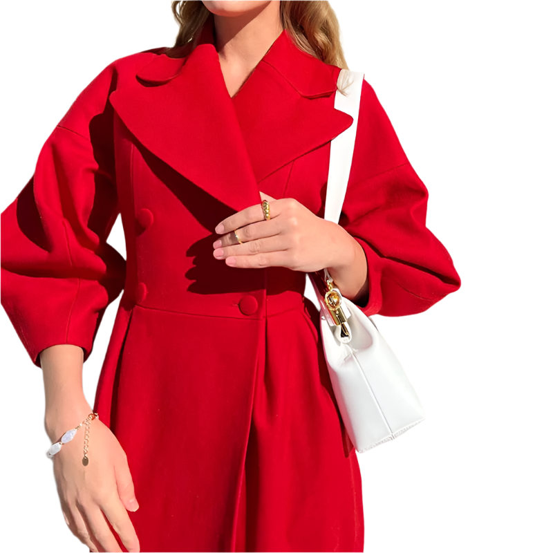 Veste d'hiver pour femme Chic élégance vintage