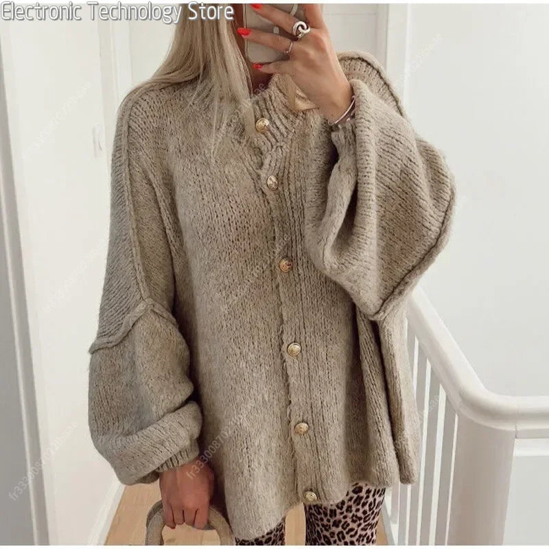 Cardigan élégant pour femme - pull en maille confortable